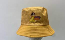 Disney Princess Yellow Polka Dot Bucket Sun Hat One Size