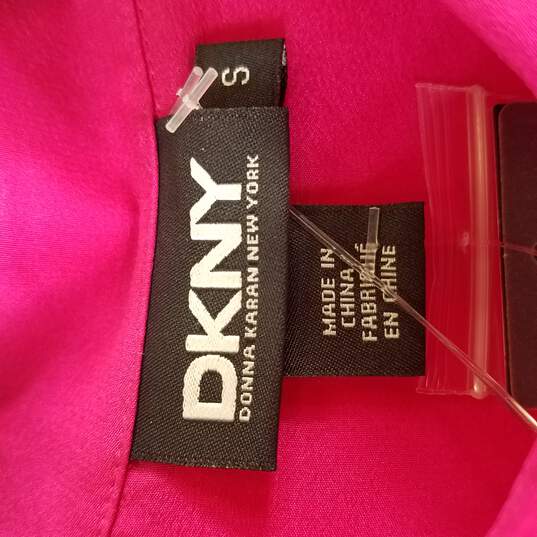 Buy the DKNY Women Hot Pink Blouse S NWT | GoodwillFinds