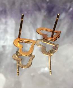 Landstrom's 10K Black Hills Gold Heart Stud Earrings - 0.48g alternative image