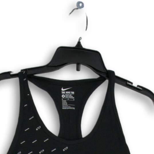 NWT Nike Womens Black Scoop Neck Racerback Pullover Training Tank Top Size M image number 3