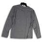 Mens Gray Heather Stretch Long Sleeve Crew Neck Pullover T-Shirt Size M image number 2