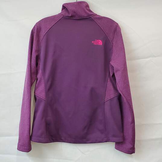 North Face Purple Soft Shell Jacket Size Medium image number 2