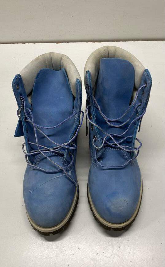 Timberland 6" Premium Waterproof Boot Blue Men US 10M image number 5