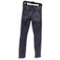 Womens Gray Denim Medium Wash Pockets Regular-Fit Skinny Leg Jeans Size 25 image number 2