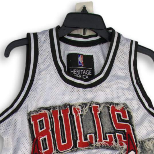 NBA Mens Multicolor Chicago Bulls Basketball Pullover Jersey Size X-Large image number 3