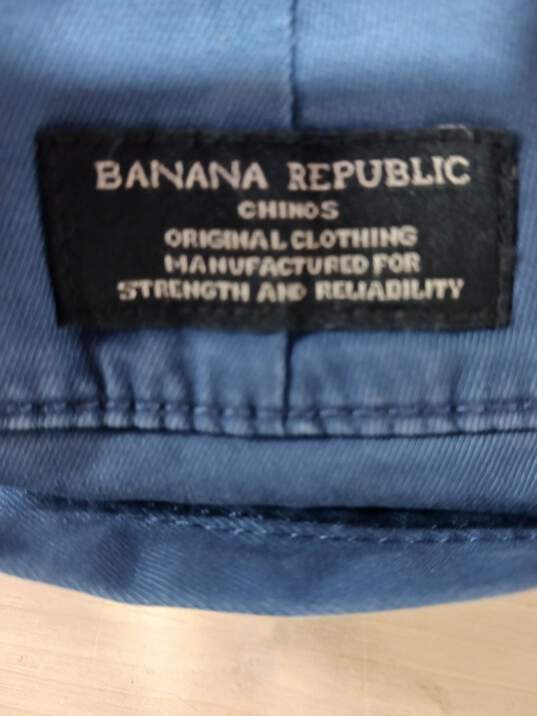 Men’s Banana Republic Lived-In Chino Straight Fit Pants Sz 34 NWT image number 6