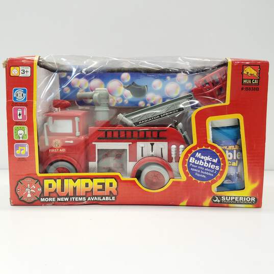 Pumper Bubble-Blowing Fire Truck image number 1