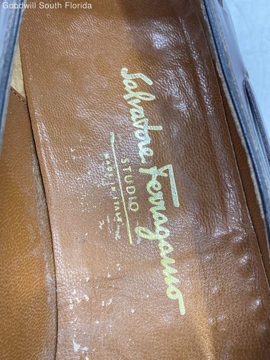 Authentic Salvatore Ferragamo Mens Brown Shoes Size 10 image number 7