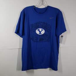Mens Dri Fit Brigham Young Cougars Crew Neck Short Sleeve T-Shirt Size Large