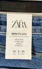 Zara Women Blue Straight Leg Jeans Sz 2 image number 6
