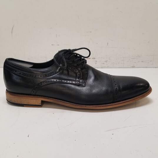 Stacy Adams Leather Carany Oxfords Black 11.5 image number 1