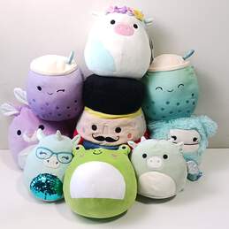 Bundle of 9 Assorted Squishmallow Plush Toys