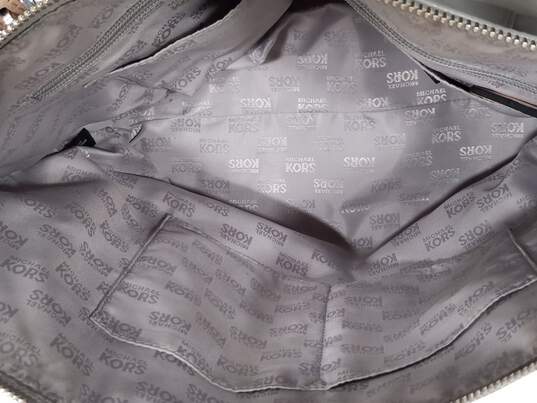 Michael Kors Grey Leather Tote Shoulder Bag image number 3