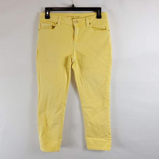 Michael Kors Women Yellow Jeans Sz 2 image number 1
