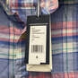 NWT Mens Multicolor Plaid Long Sleeve Front Pocket Button-Up Shirt Size S image number 4