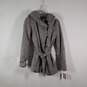 NWT Womens Tweed Single Breasted Button Front Hooded Winter Coat Size Small image number 1
