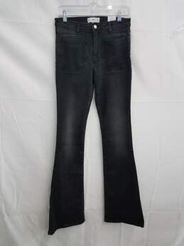 MNG Women's Black Wash Flare High Waisted Jeans SZ 6 NWT