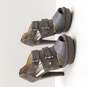 Michael Kors Women's Gray Sueade Gibson Platform Heels Size 7 image number 3