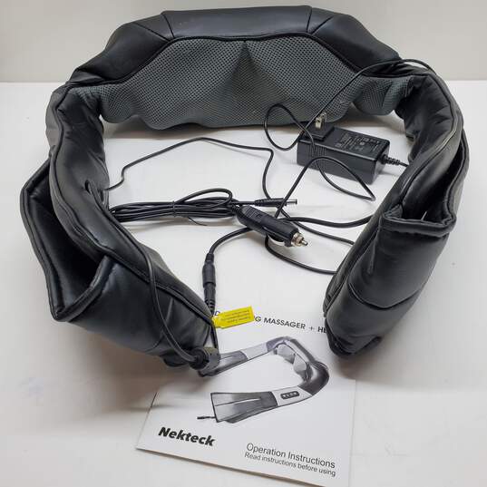 Nekteck Shiatsu Kneading Massager w/Heat Function IOB For Parts/Repair image number 2