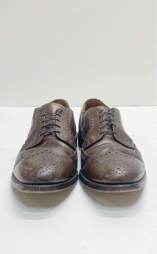 Allen Edmonds Ashland Brown Brogue Dress Shoes Men 9.5 image number 3