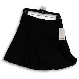 NWT Womens Black Flat Front Elastic Waist Stretch Athletic Skort Size 4 alternative image