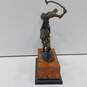 Polo Player Cast Brass Metal Sculpture image number 3