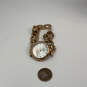 Designer Fossil ES3392 Gold-Tone Link Chain Round Dial Analog Wristwatch image number 3