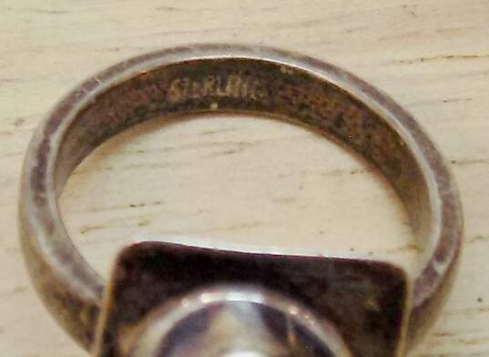 Charles Skiera & Artisan 925 Pearl Ring & Cuff Bracelet 17.8g image number 3