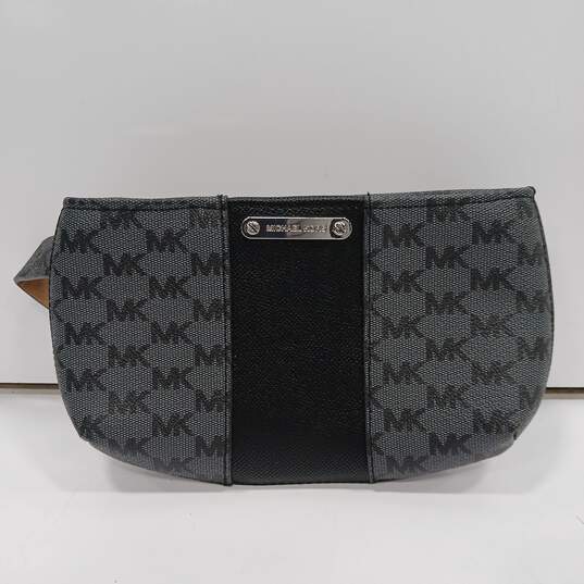 Michael Kors Gray Logo Print Leather Fanny Pack NWT image number 1