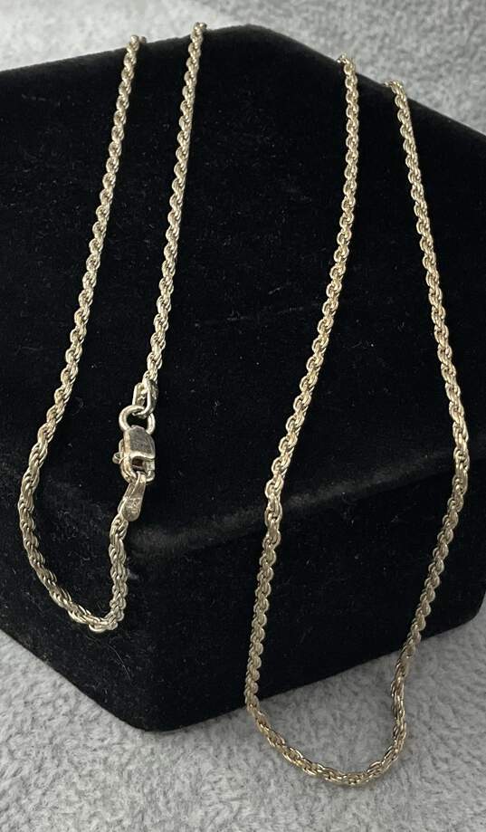sterling Silver Fashion Chain Necklace. image number 1