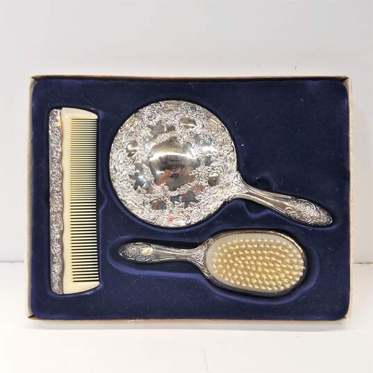 R. Morgan Collection Silver Plated Dresser Set image number 2