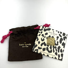 Designer Kate Spade Gold-Tone Leopard Lapel Brooch Pin With Dust Bag alternative image