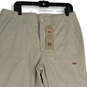 NWT Womens Khaki Slash Pocket Flat Front Utility Chino Pants Size 31 image number 3