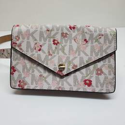 Michael Kors Signature Floral Pouch Waist Bag Belt Size L/XL NWT alternative image