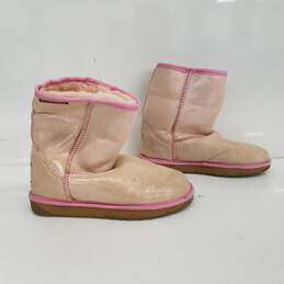 UGG Pink Glitter Boots Size 6 alternative image