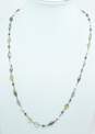 Stella & Dot Goldtone Faceted Iolite Citrine Garnet Pearls & Oval Beaded Station Necklace 13.6g image number 1