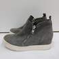 Steve Madden Women's Gray Suede Heeled Sneakers Size 8.5 image number 1