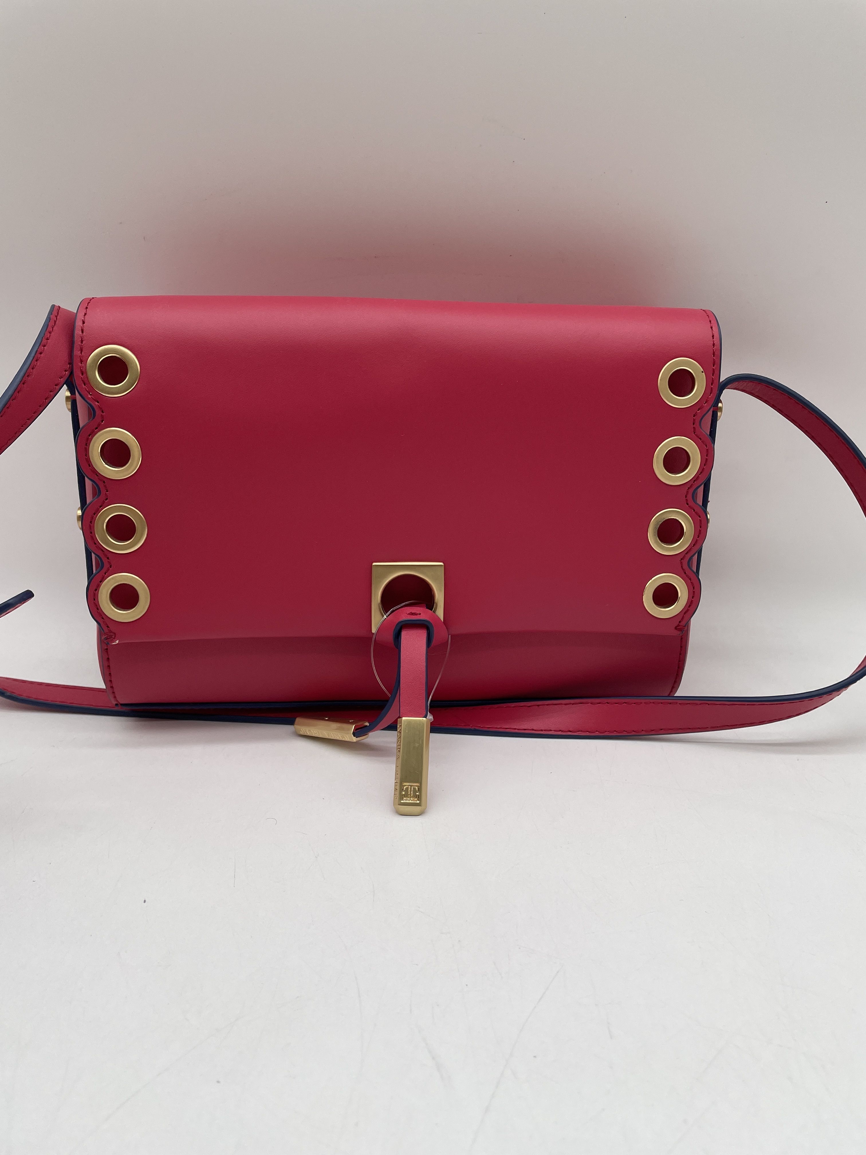 Ivanka Trump Faux Leather Crimson Purse Handbag Gold Accents & Sarah Shaw  Clutch | eBay