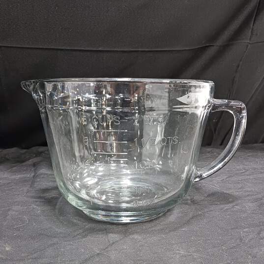 Anchor Hocking Clear Gray 8 Cup Measuring Cup Batter Bowl 2 Quart Large