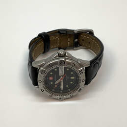 Designer Wenger Stainless Steel Black Round Dial Quartz Analog Wristwatch alternative image