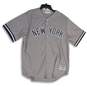 Genuine Merchandise Majestic Mens Gray NY Yankees Derek Jeter #2 Jersey Size XL image number 1