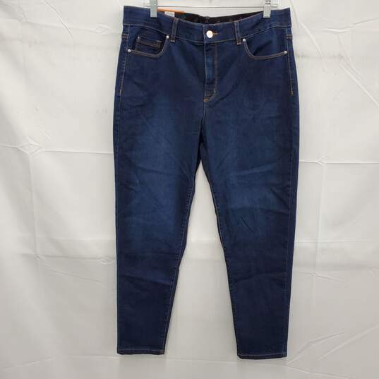 NWT Jones New York WM's Comfort Waist Skinny Blue Jeans Size 16 x 33 image number 1