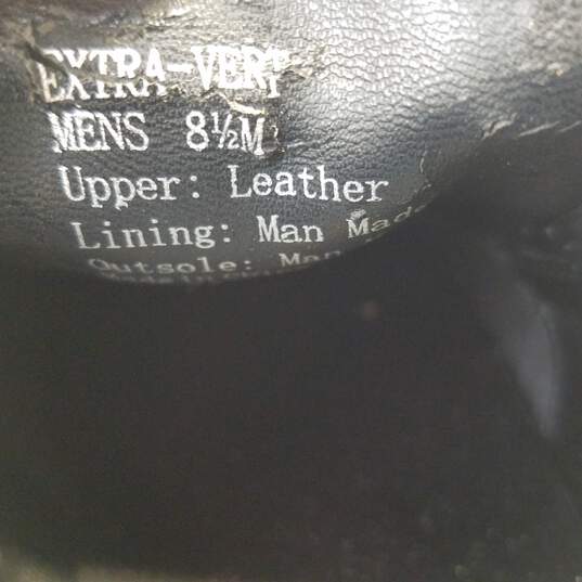 Kenneth Cole Reaction Vert Black Leather Slip On Loafers Shoes Men's Size 8.5 M image number 8