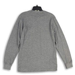 Mens Gray Heather Crew Neck Long Sleeve Knit Pullover Sweater Size S alternative image