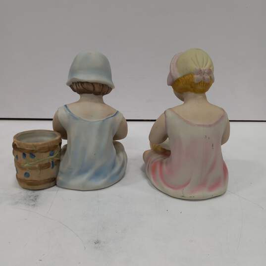 Pair of Ceramic Figurines of Children image number 3