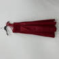 Womens Red Pleated One Shoulder Sequin Back Zip Long Maxi Dress Size 2 image number 1