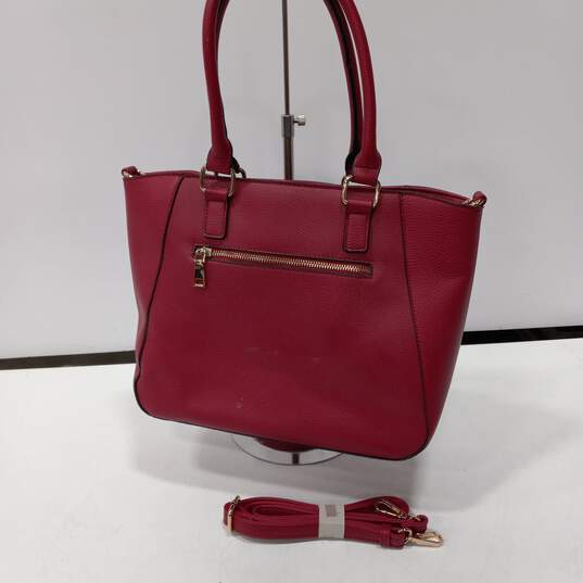 G.H. Bass & Co Red Leather Tote Shoulder Bag image number 2