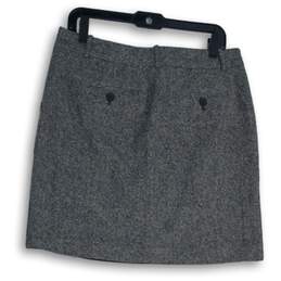 Eddie Bauer Womens Gray Flat Front Slash Pocket Mini Skirt Size 6 alternative image