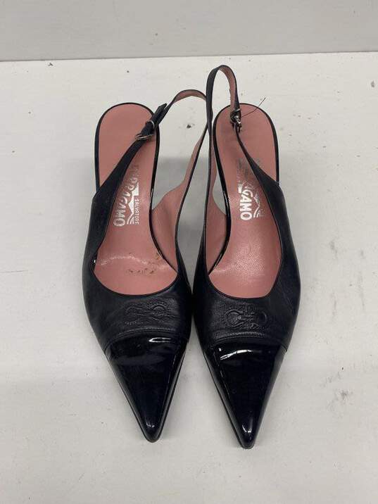 Salvatore Ferragamo Black heel Heel Women 9 image number 10