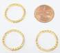 (3) Kate Spade Gold Tone Cubic Zirconia Stacking Rings 5.0g image number 5